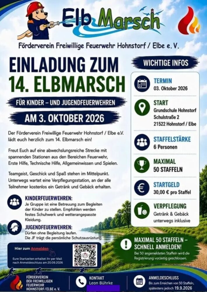 Einladung zum 14. Elbmarsch in Hohnstorf/Elbe